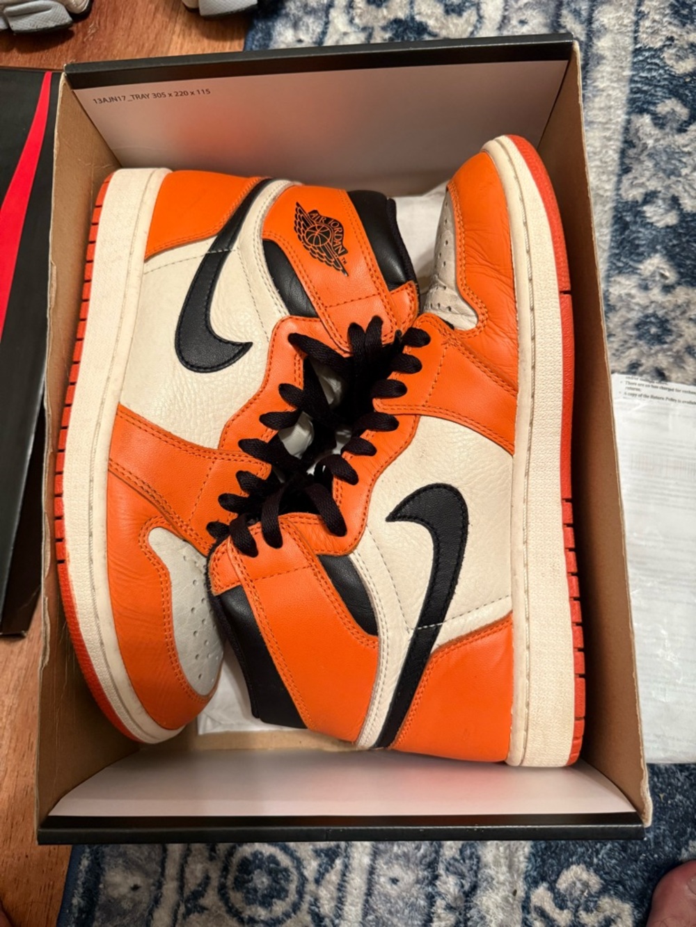 Jordan 1 “reverse shattered backboards “ size 8.5